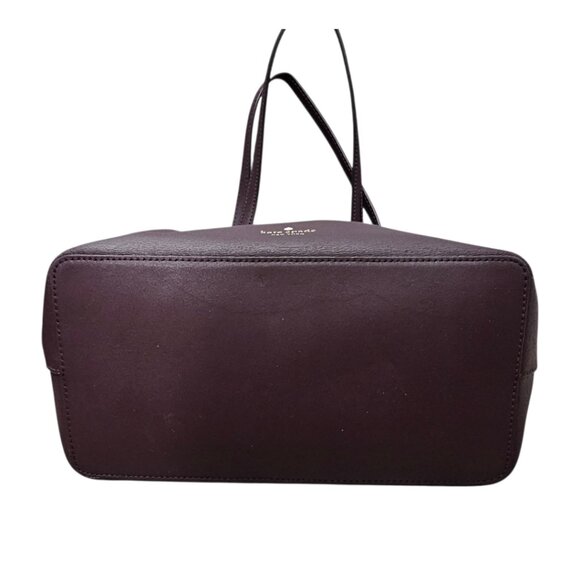 KATE SPADE Kaci Chocolate Cherry Leather Large Tote Shoulder Bag COA - Picture 7 of 16